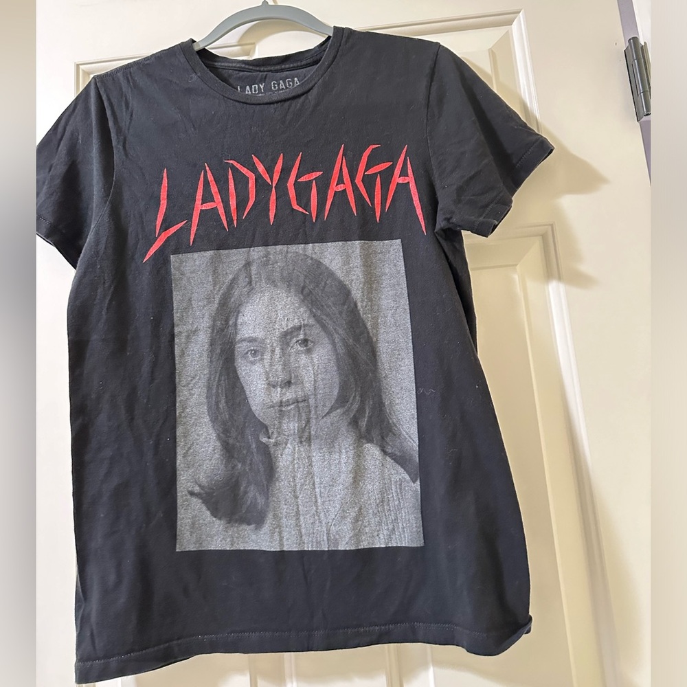 Lady Gaga Black Graphic Tee